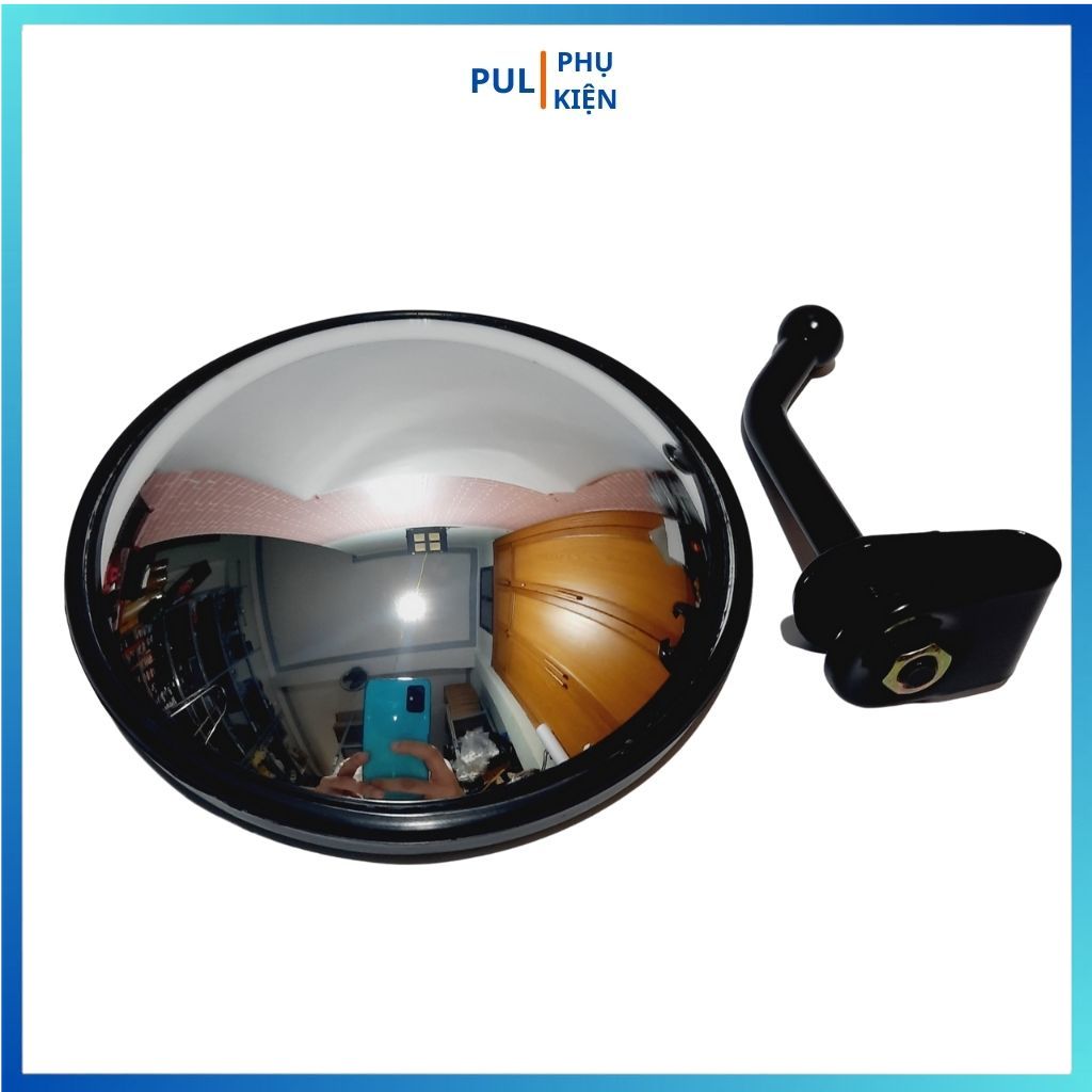 Gương chiếu hậu lồi khổng lồ gắn xe máy xe tải xe đạp giá 1 cái đường kính 15cm