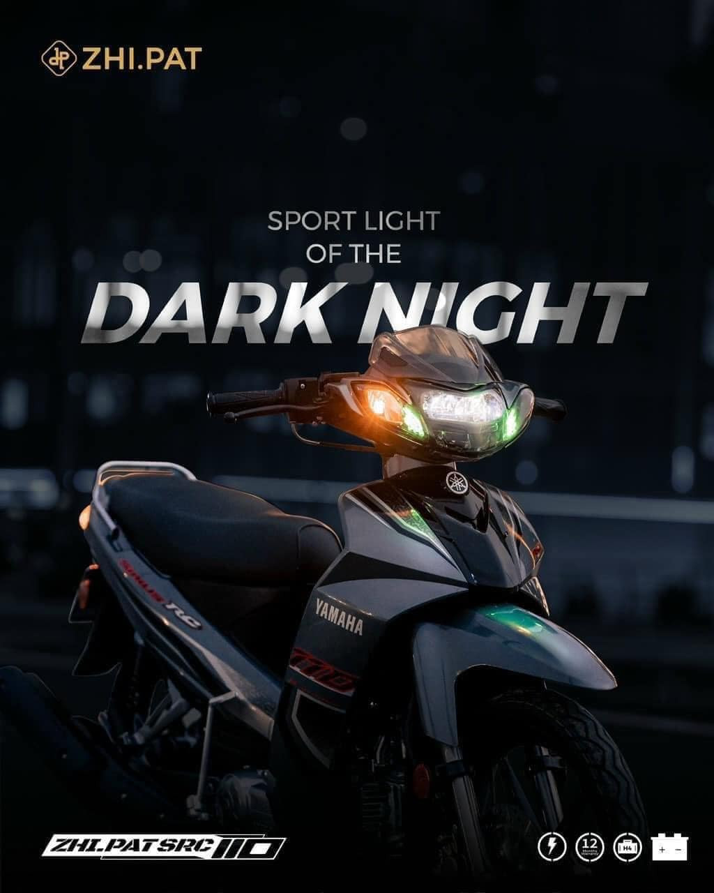 CHÓA ĐÈN ZHIPAT 2 TẦNG CHO SIRIUS 50CC-110CC