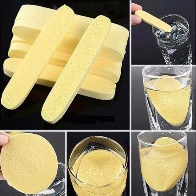 Bông rửa mặt bọt biển dạng nén