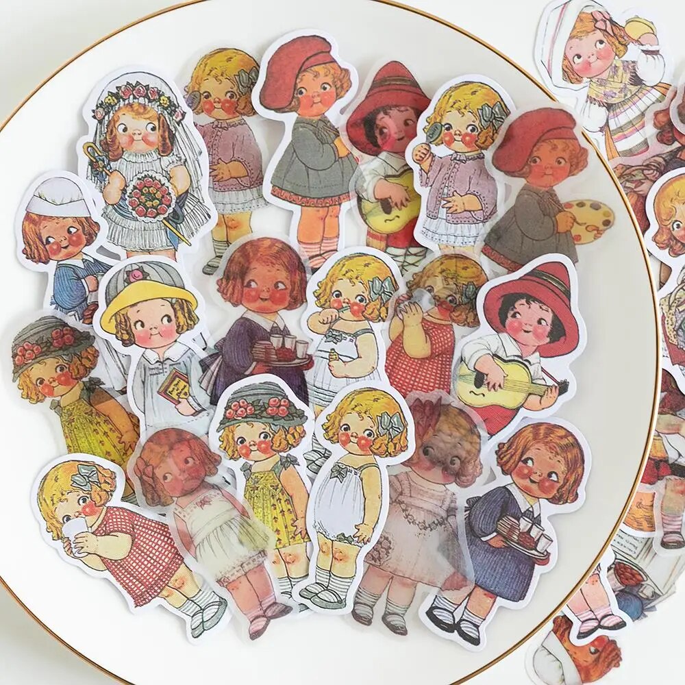 40%20s/1lot%20kawaii%20Stationery%20Stickers%20Tomato%20doll%20Diary%20Planner%20junk%20journal%20Decorative%20Scrapbooking%20DIY%20Craft%20Stickers%20-%20Image%207