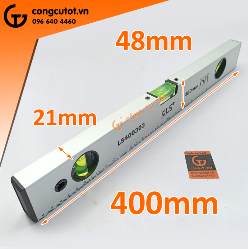 Thước thủy LS+ có đế nam châm size tùy chọn