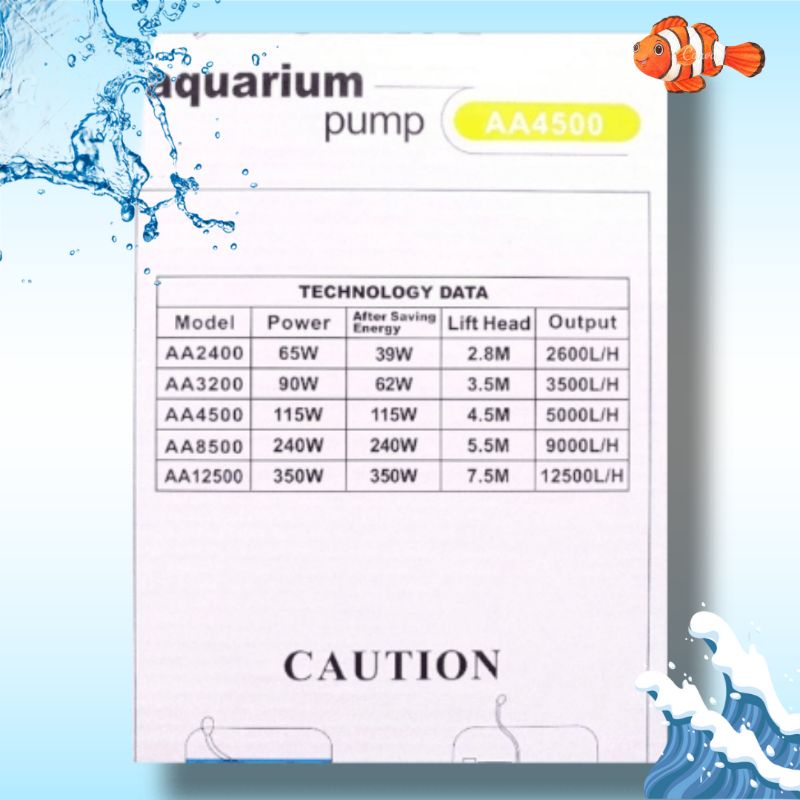 Pompa kolam SUBMERSIBLE PUMP RECENT AA 4500