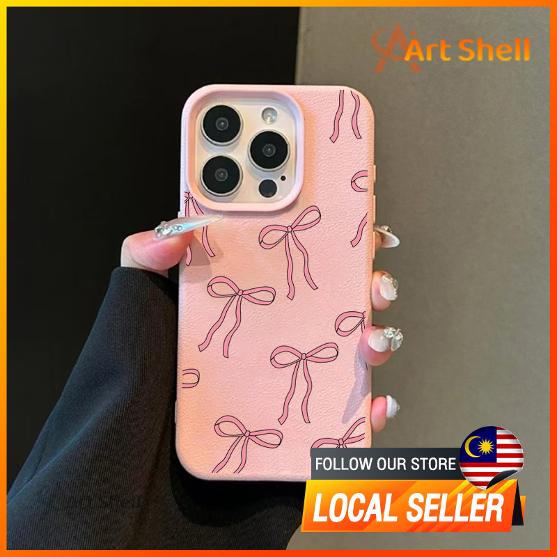 Handyhülle Aus Leder Für Iphone 16 15 14 13 12 11 Pro Max Pink_voghion.com