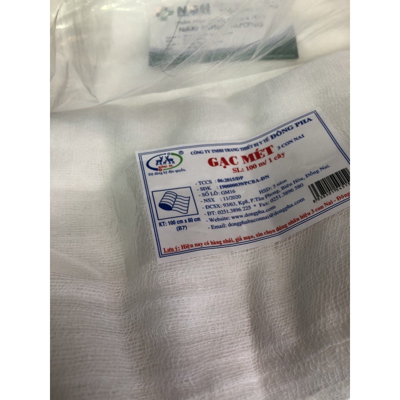 ️ băng gạc mét y tế đông fa 20m, 30m, 50m băng gạc y tế mét đông pha 100% sợi cotton -gạc mét y tế dài
