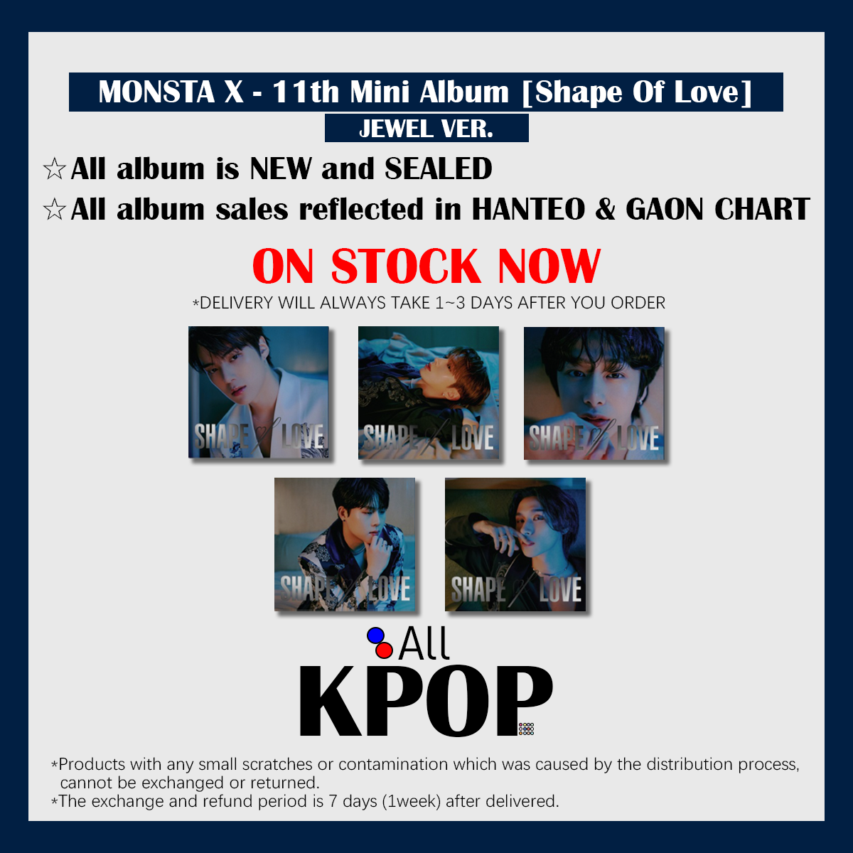 MONSTA X Mini Album Vol. 11 - [ SHAPE of LOVE ] Special Ver.