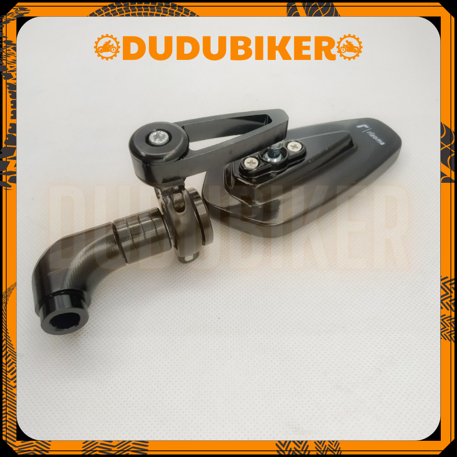 [ 1 cái trái ] Gương gù gắn chân kiểu mới 2022 mẫu rizoma chân cong cao cấp, bền đẹp hợp kim nhôm CNC