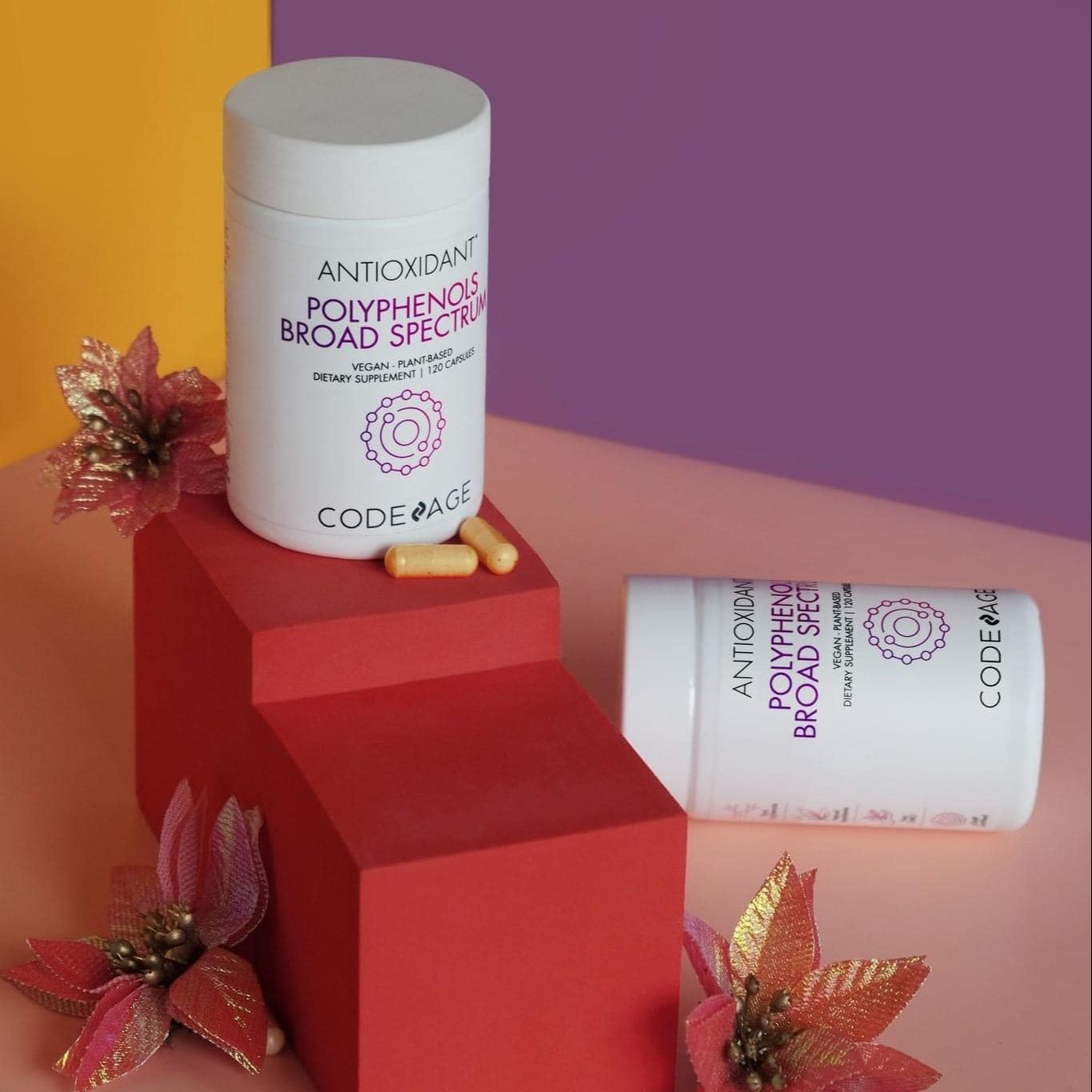 [Tem Chính Hãng] Viên Chống nắng sáng da Codeage Polyphenols Broad Spectrum 120 Viên