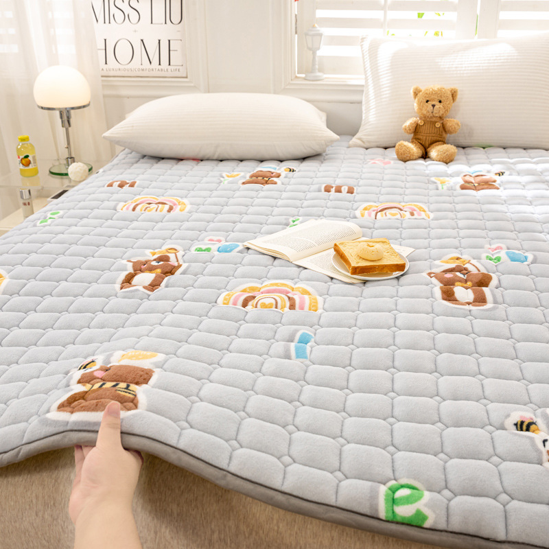 XINLANYASHE Velvet mattress 5 feet, 6 feet, cushion, latex mattress 5 feet/6 feet, can be placed on the floor, can be rolled up and stored, supports the body, relieves back pain, soft but not deflated mattress, COD model, provides excellent body support.