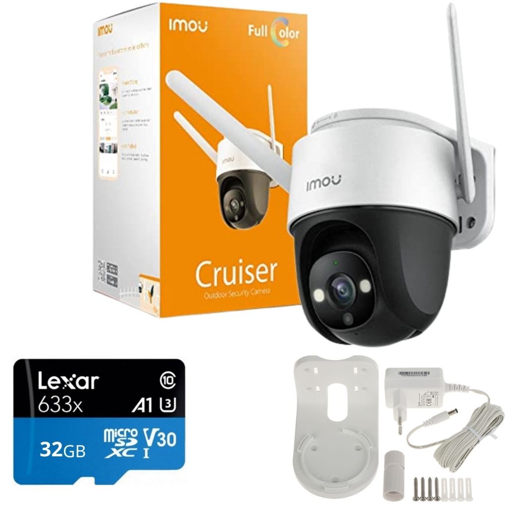 [CÓ MẦU BAN ĐÊM - tùy chọn THẺ NHỚ 128GB] Camera wifi ip ngoài trời IMOU IPC-S22FP Cruiser xoay 360 độ , chống nước ip66 - Bảo hành 24 tháng - Camera đàm thoại 2 chiều , Camera dahua ,Camera thông minh PTZ giá rẻ