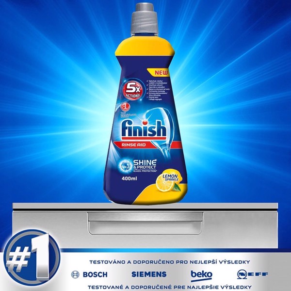 Nước Làm Bóng Finish Chính Hãng 400ml - 750ml - 800ml - 1150ml Chuyên Dụng Cho Máy Rửa Chén Bát