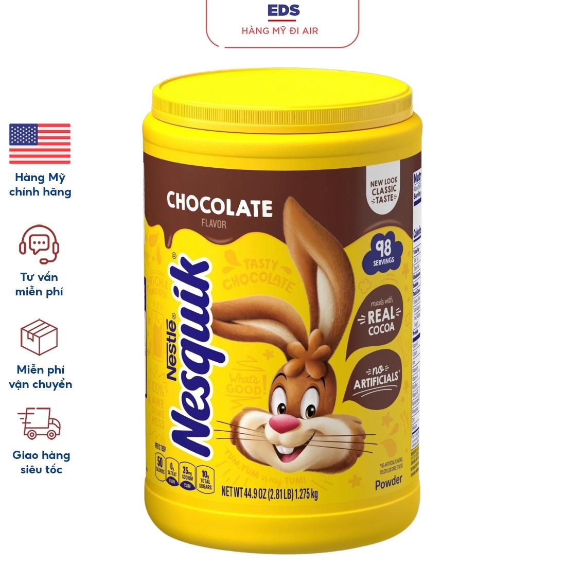 Bột cacao nestlé nesquik date t9/2025 eds hàng mỹ