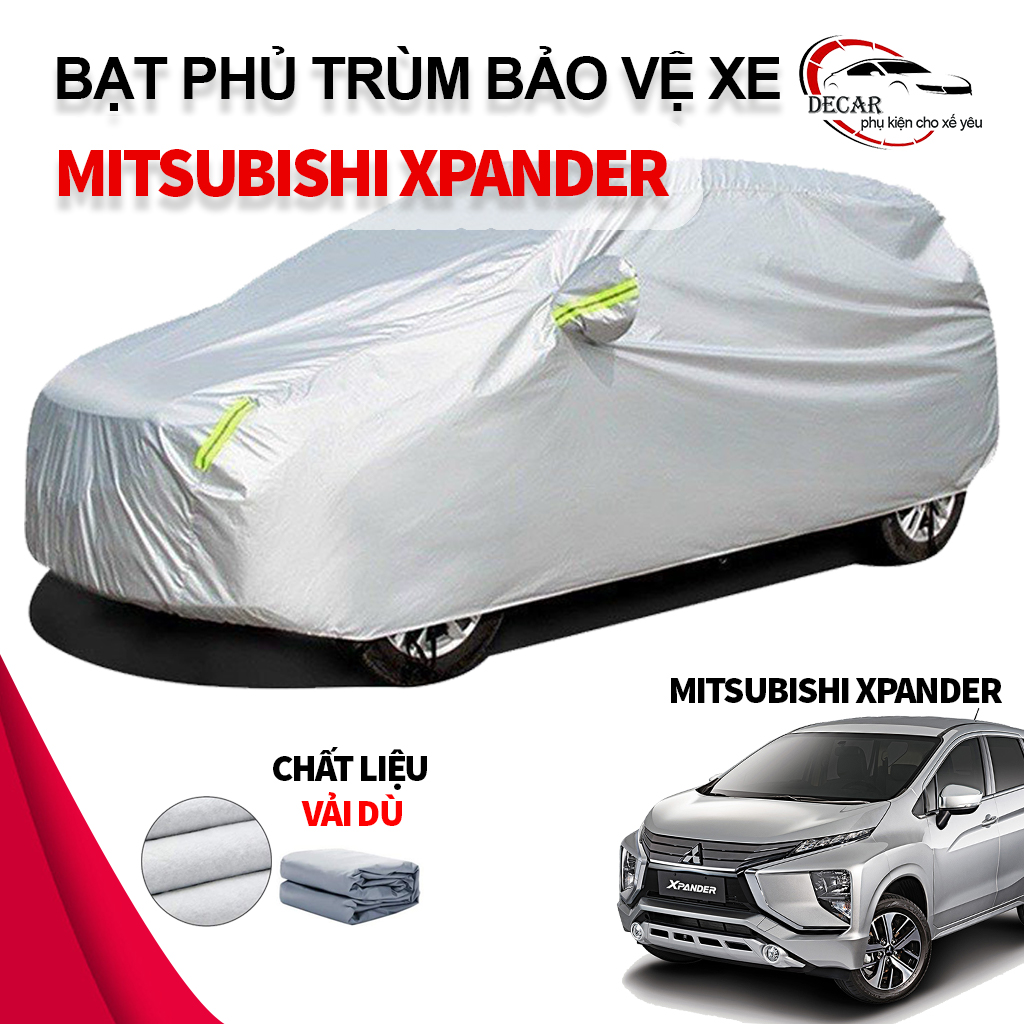 [Xpander] tarpaulin coating cars 3 layer smart, material of umbrella cloth Oxford high-grade, hooded protective car Mitsubishi Xpander cover sun, rain, silver coating hooded cover sun protection, anti-barreled, rain cover for vehicle Oto car