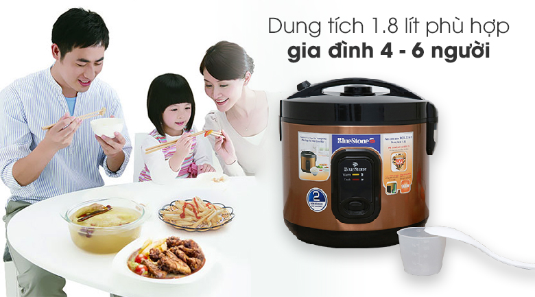 Nồi Cơm Điện Bluestone 1.8 lít RCB-5561