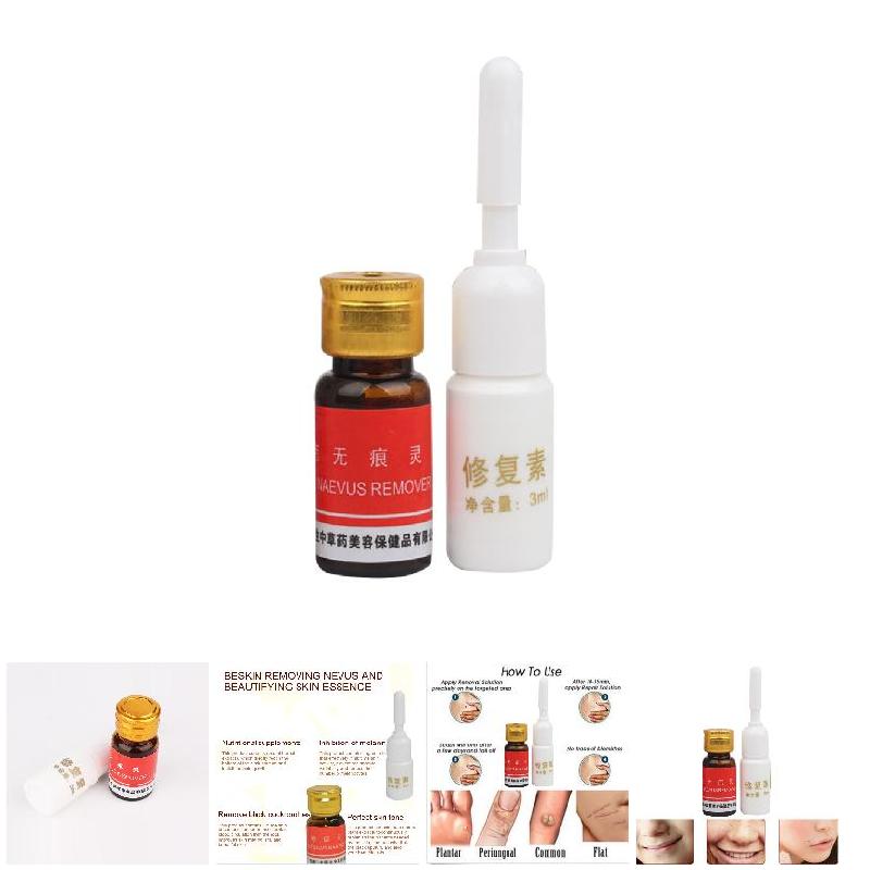 Mole Remover Set Skin Care Tags Warts Removal Repair Solution Kit