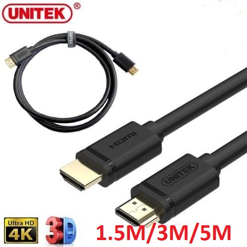 Cáp HDMI Ultra 4k 1,5M 3M 5M Unitek- lõi đồng - Hàng Chính Hãng thumbnail