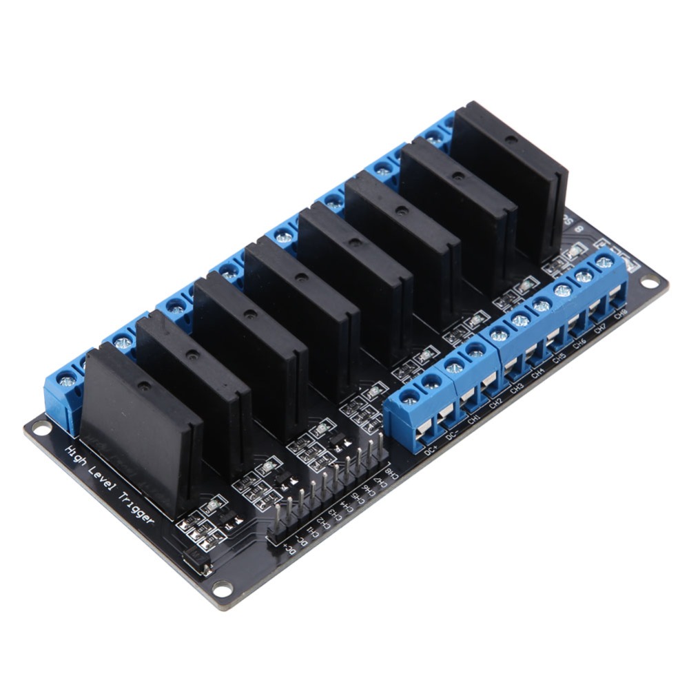 Multi Channel 5V 8 Channel Solid State Relay Module 8 Channel 2A Relay ...