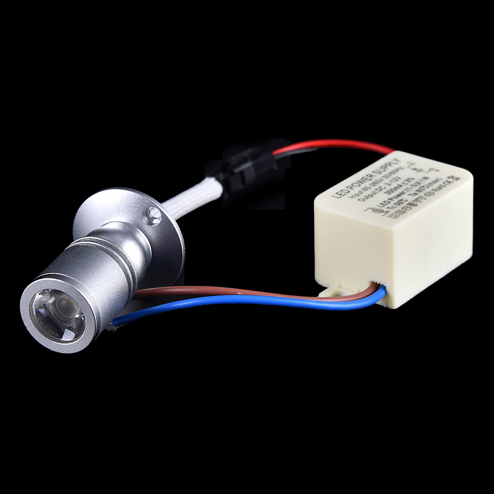 1 Wát Mini spotlight Led Trần Đèn recessed Downlight Tủ chiếu sáng