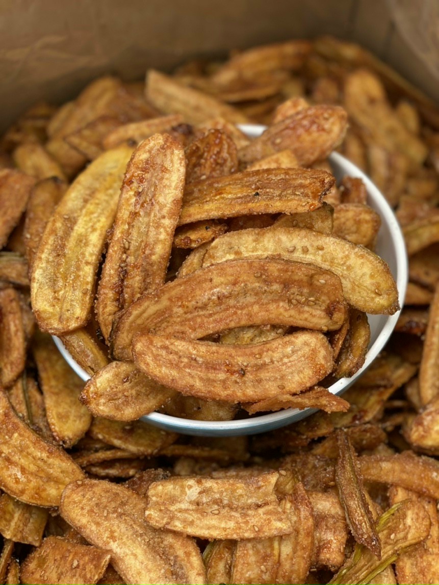 250 Gr Chuối sấy mè gừng - giòn ngon