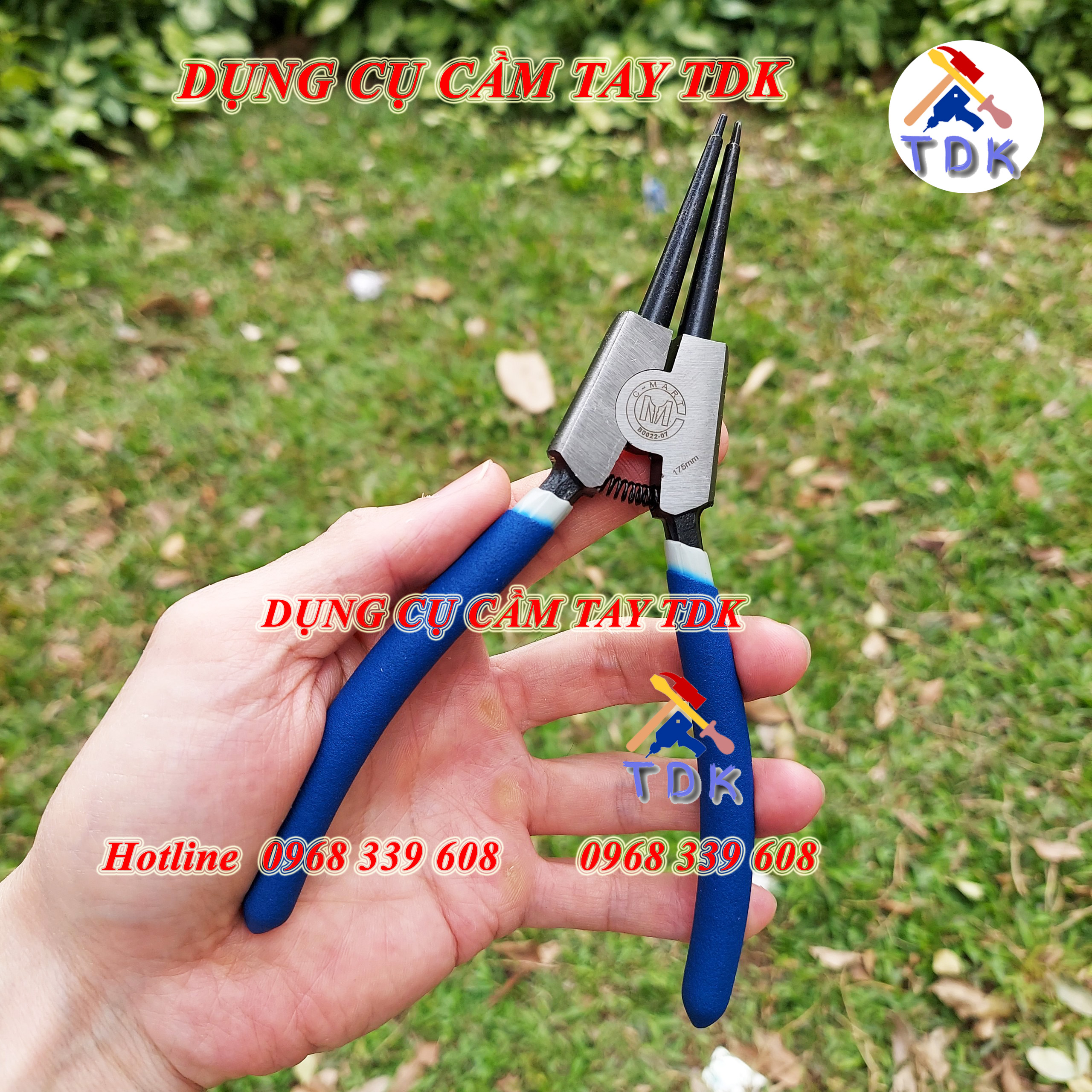 Kìm mở phe ngoài mũi thẳng 7"/175mm b0022-07 chính hãng cmart