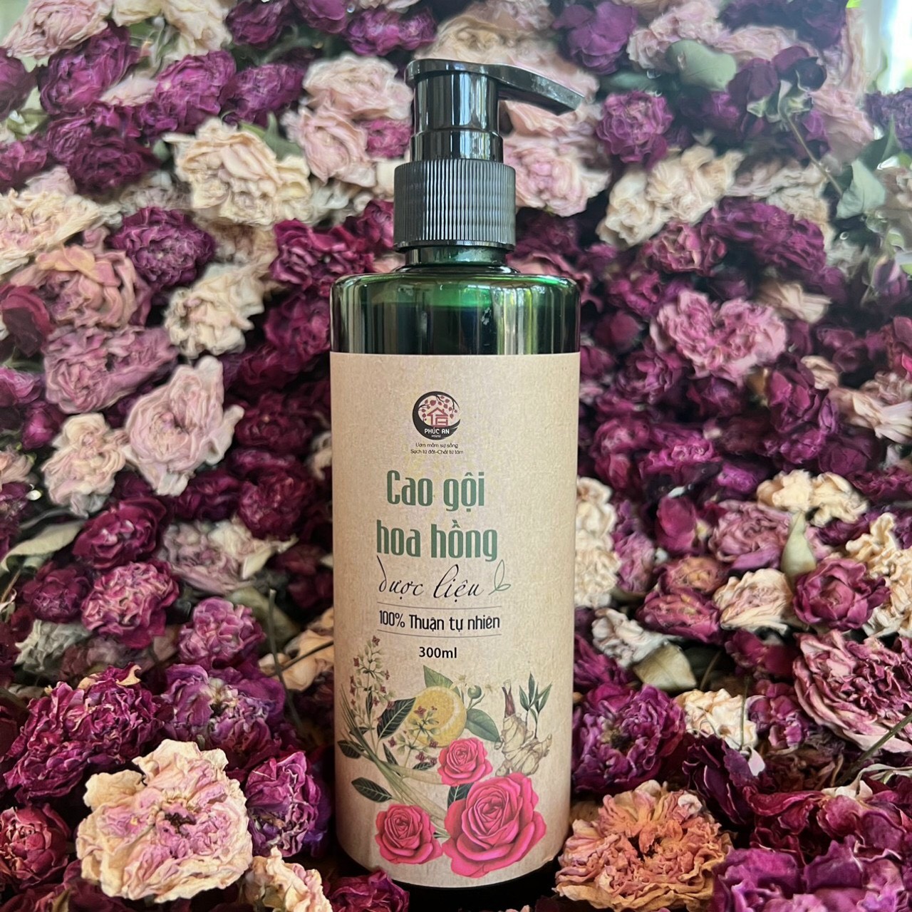 Cao gội hoa hồng dược liệu 300ml
