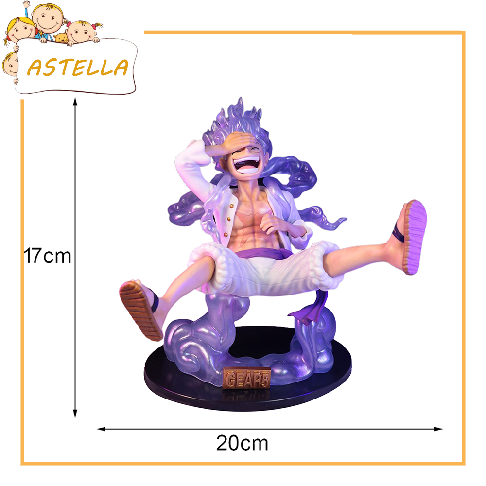 ASTELLA Anime Statue Vibrant Colors Waterproof PVC Luffy Gear 5 Anime