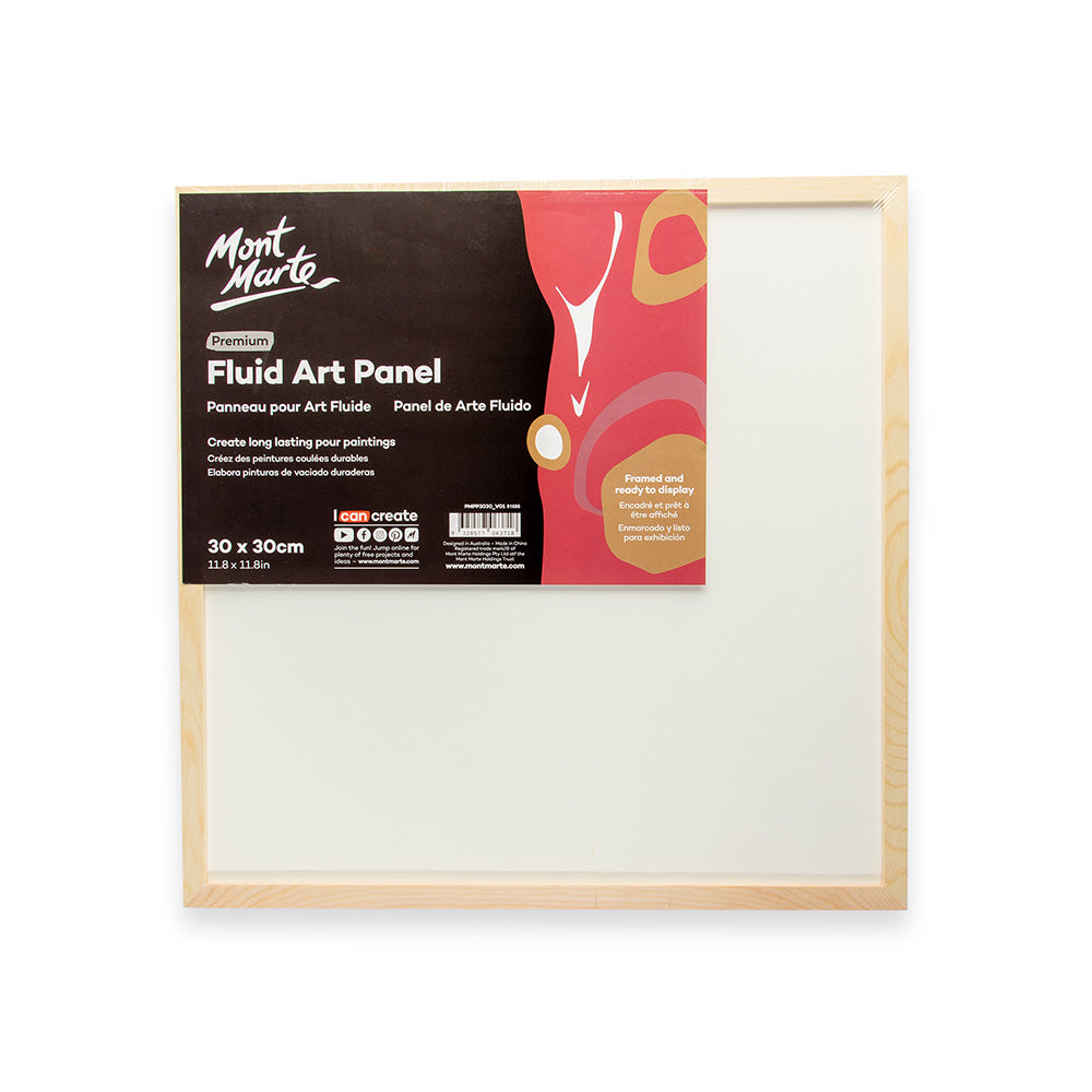 Mont Marte Fluid Art Panel 30x30cm.