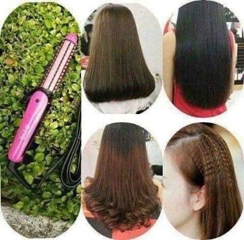 [HCM]Máy uốn duỗi bấm tóc đa năng 3 in 1 Nova máy uốn duỗi tóc Lược Điện Uốn Tóc Đa Năng NOVA."lược điện tạo kiểu tóc.Lược duỗi dập xù uốn cong. Lược Uốn Tóc Đa Năng Lược Tạo Kiểu Tóc Tại Nhà Máy Kẹp Uốn Duỗi Tóc NOVA 3 In 1