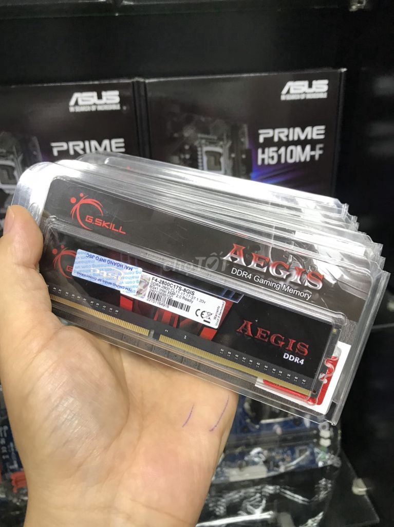 RAM DDR4 GSKILL AEGIS 8Gb BUS 2800 HÀNG NEW thumbnail
