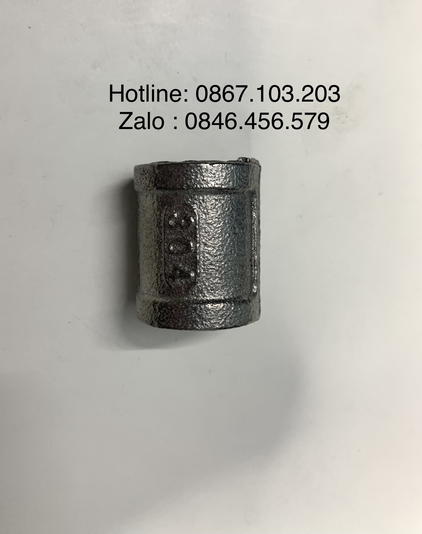 Nối 2 Đầu Ren Trong 21mm Inox