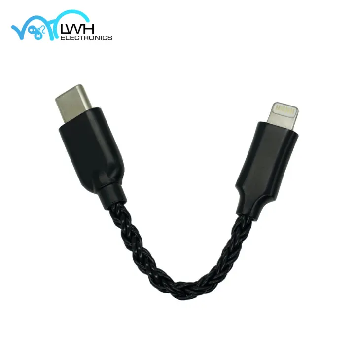 Typc-C to Apple Lightning Cable - Type C Cord Compatible with iPhone / DAC / AMP
