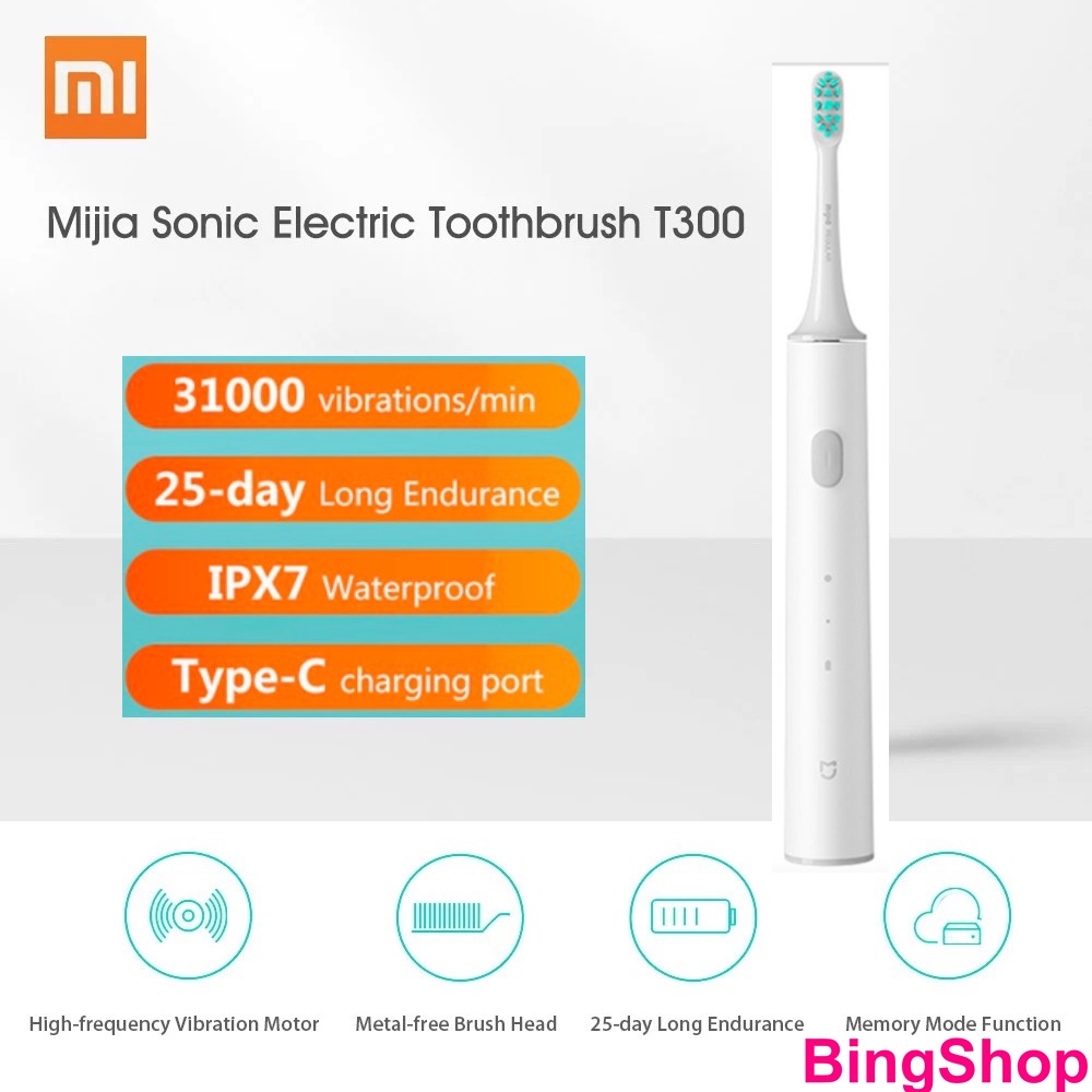 Bàn chải điện Xiaomi Mijia T300 - Bàn Chải Đánh Răng Mijia T300