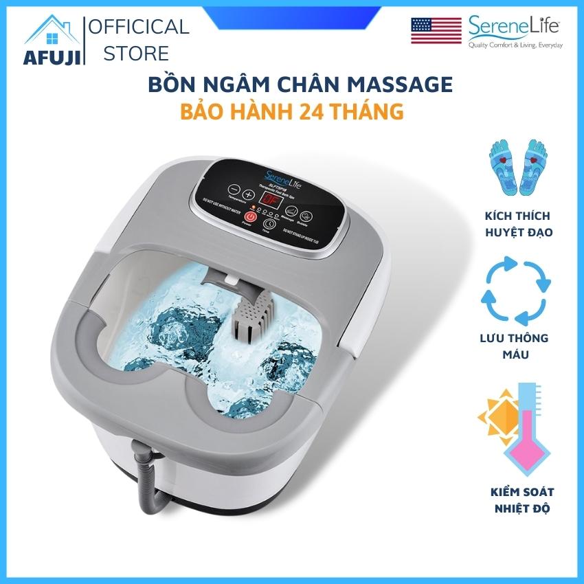 Foot basin massage multi-purpose serenelife USA Pro12, bathtub massage feet integrated advanced technology available today, genuine warranty 24 month