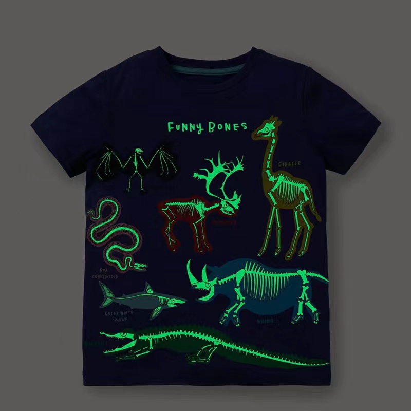 glow in the dark dinosaur shirt