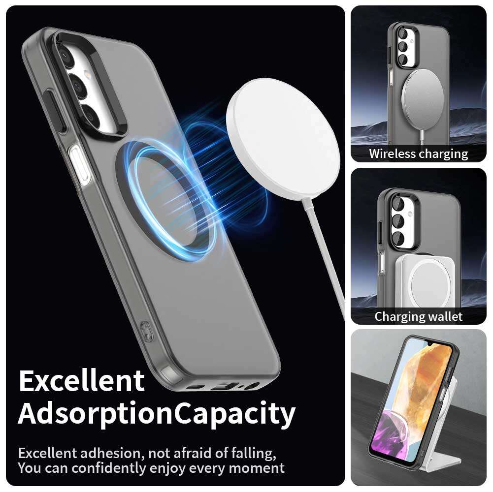 lthmy for Samsung Galaxy A36 5G A56 5G casing magnetic translucent matte back cover shockproof anti-fingerprint case. 