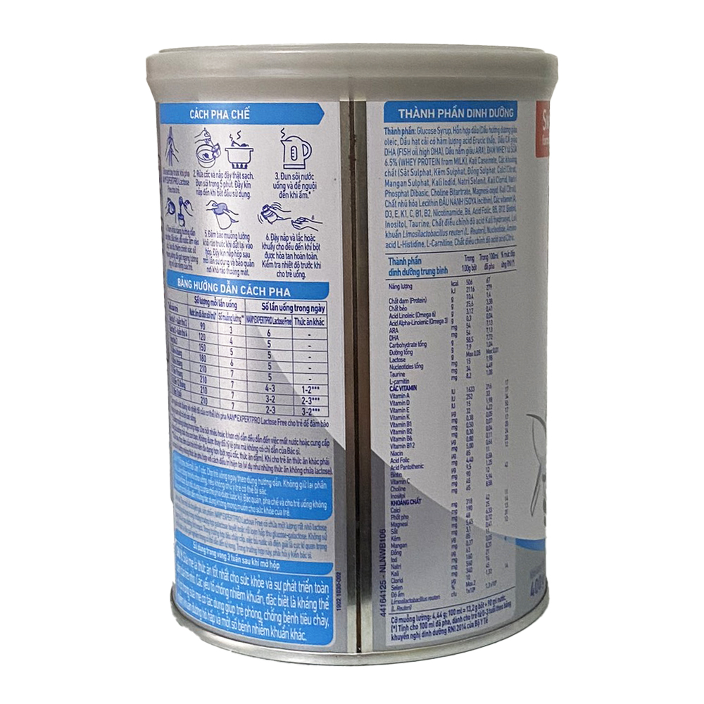 Sữa NAN Expertpro 400G Nestle (trẻ tiêu chảy và không dung nạp lactose) Mẫu mới