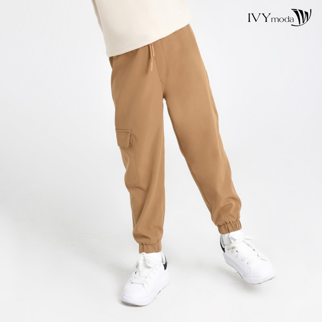 Quần khaki jogger bé trai IVY moda MS 22K1526