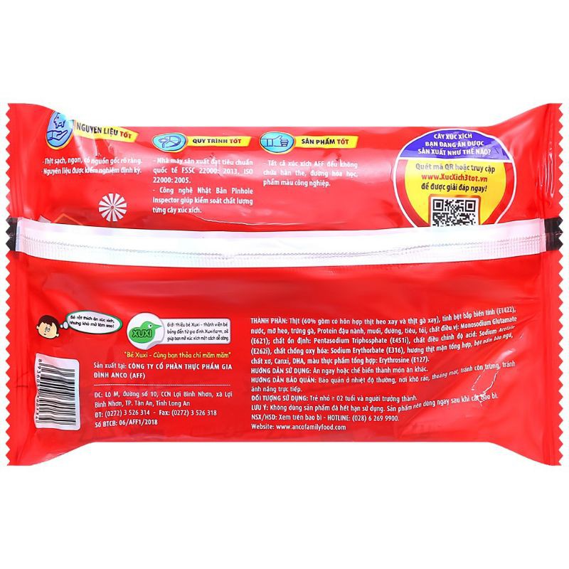 Xúc Xích Xuxifarm 35g  ( Combo 1 thùng loại 6 cây trong 1 túi )