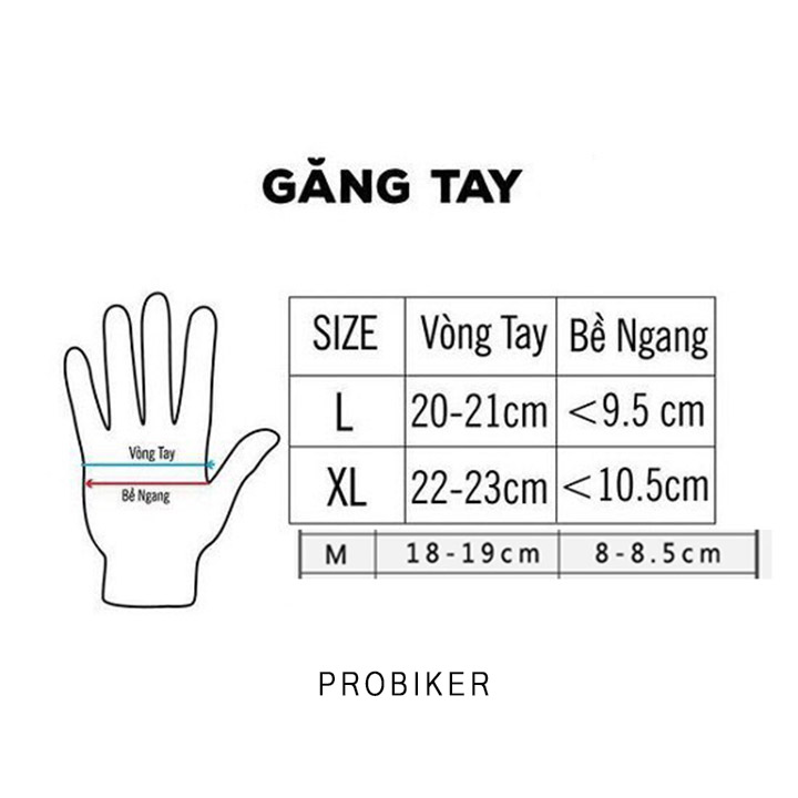 [HCM]Găng Tay Pro Biker Hở Ngón Đi Phượt [ 1 Đôi ]