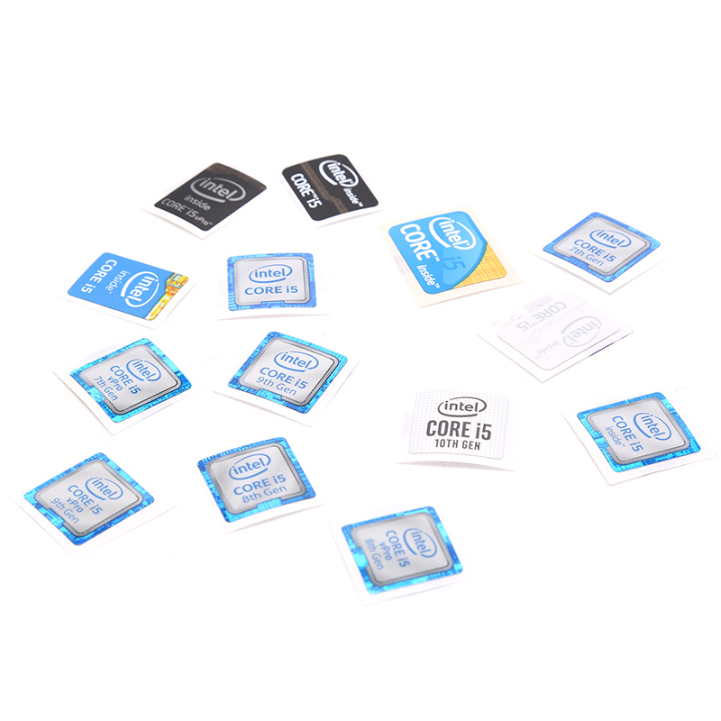 5pcs Notebook Desktop Computer Core i5 Series Sticker Decoration Label ZHIXING. 