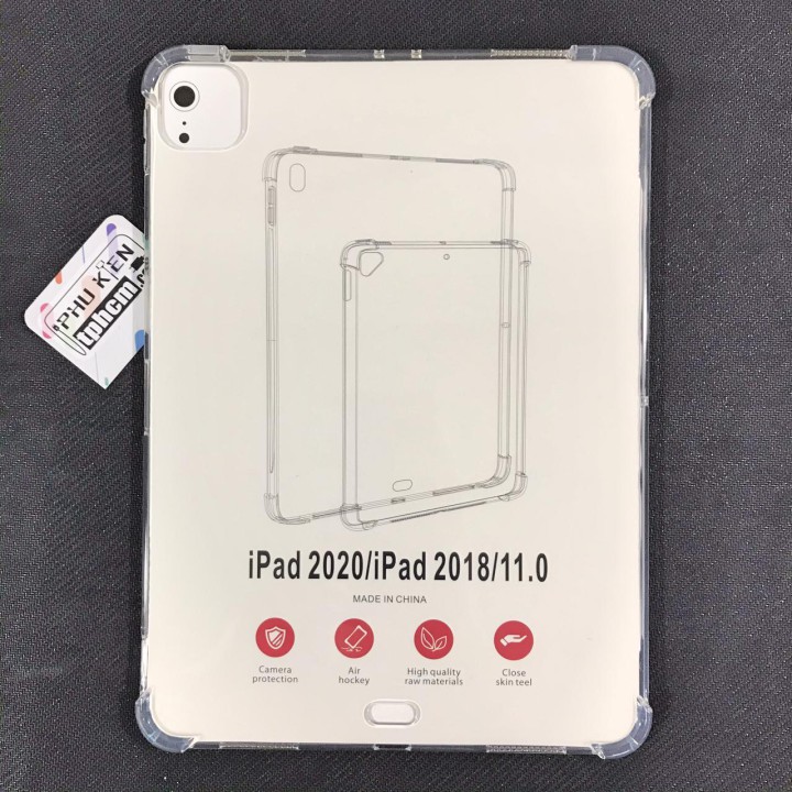 Ốp lưng ipad pro 11 inch 2018 - pro 2020 - pro m1 2021 - air 4 2020 - air 5 m1 2022 dẻo trong suốt chống sốc