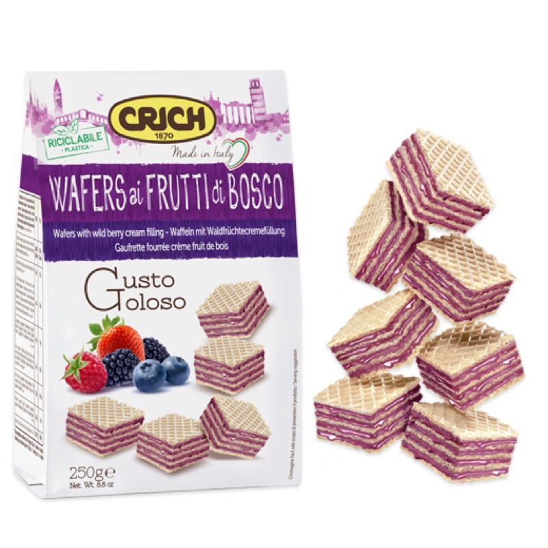 Bánh Xốp Ý Crich Waffer Nhiều Vị [ 250Gr ]