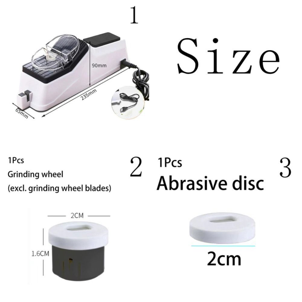 Table Sharpener Automatic Kitchen Tool Automatic Sharpening 5V/2A Adjustable Kitchen Sharpener ...