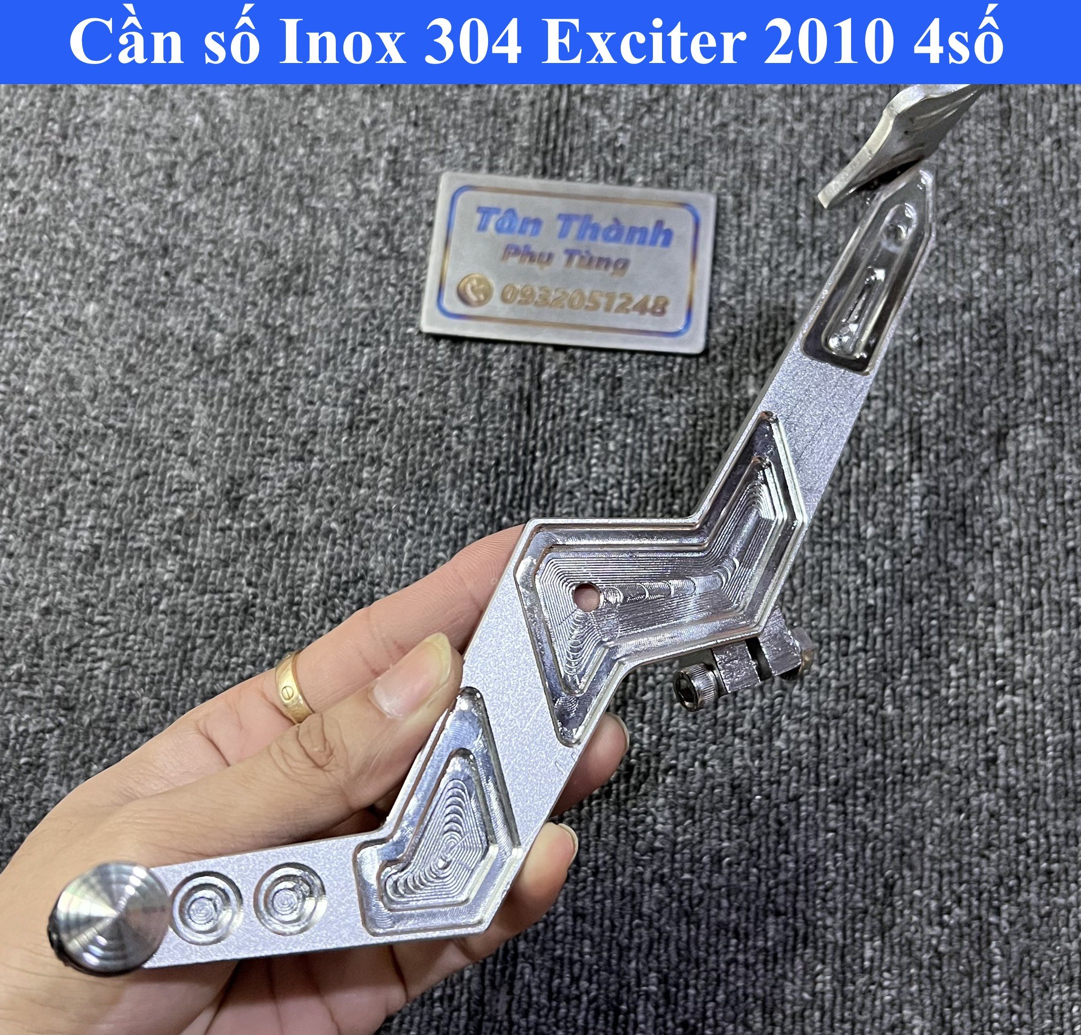 Cần số Inox 304 Exciter 2010 4 số ( MS2)