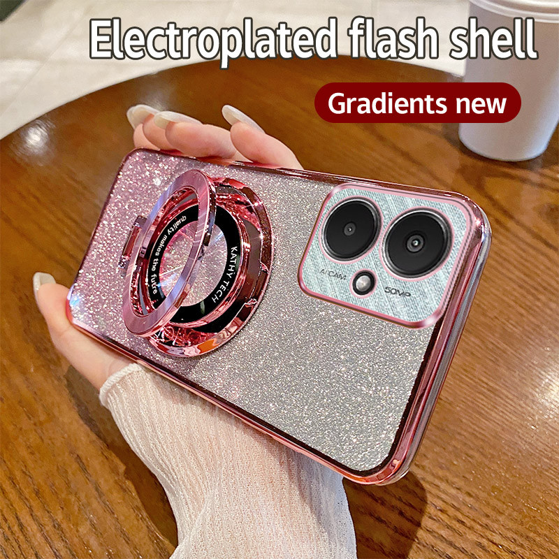 Shockproof%20Electroplated%20TPU%20Case%20For%20Realme%20Note%2060%20Note60%20Stand%20Phone%20Casing%20Back%20Cover%20-%20Image%202