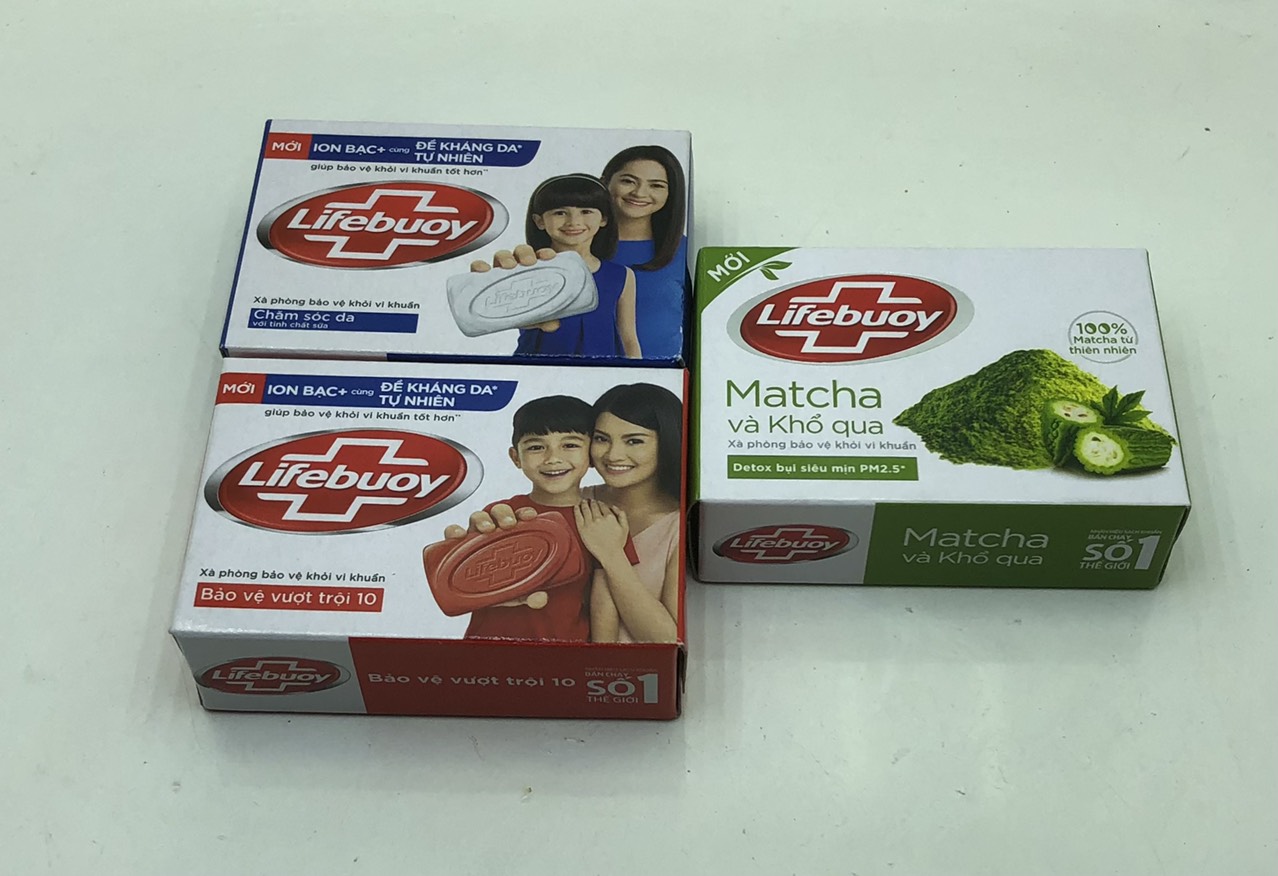 Xà bông cục Lifebuoy chăm sóc da 90g
