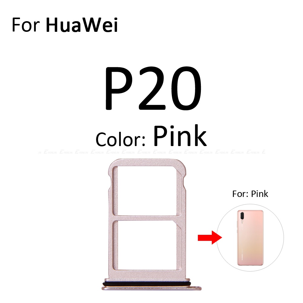 Khay thẻ Sim ổ cắm khe cắm Reader adapter cho Huawei P20 Pro Lite Micro SD đồ đựng thẻ nối linh kiện sửa chữa