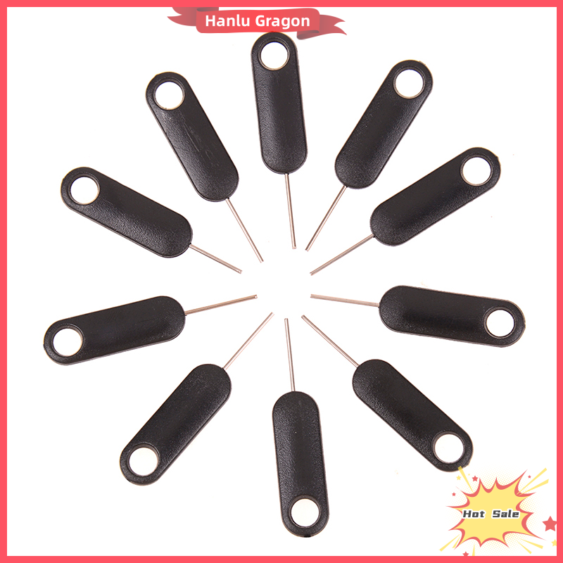 Hanlu 10 Pcs Sim card tray removal eject pin key tool