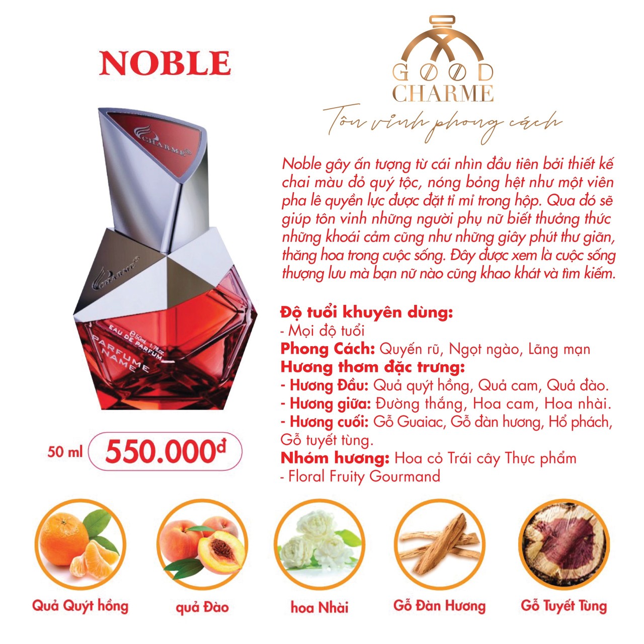 Nước Hoa Noble 50ml chính hãng