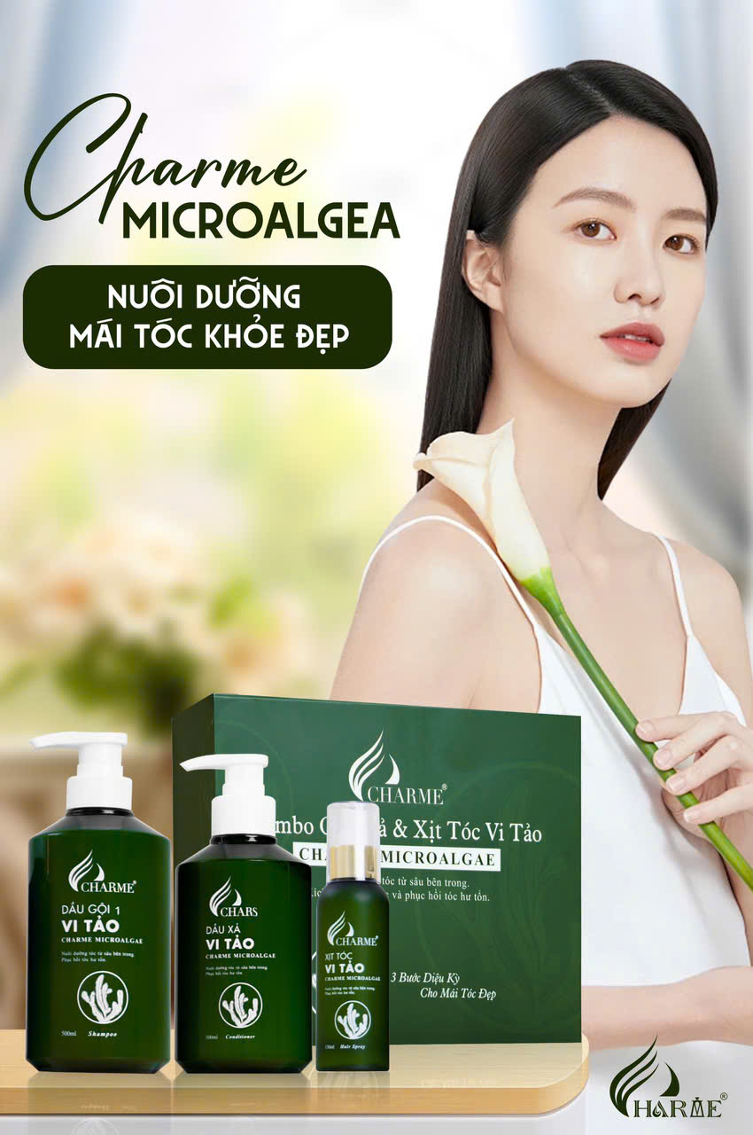 Combo gội xả vi tảo ( tặng xịt tóc )