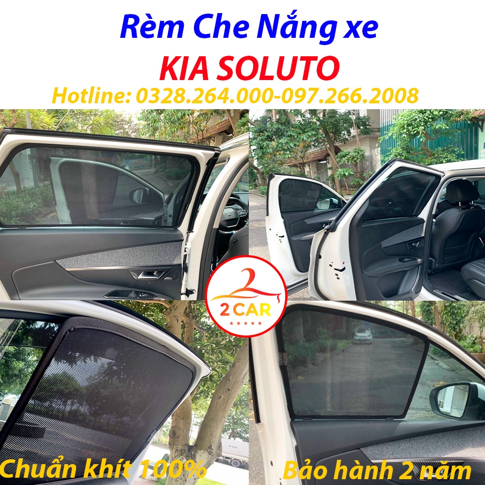 Rèm che nắng xe kia soluto, rèm chắn nắng xe kia soluto 2018-2023, chuẩn khít theo xe - bảo hành 2 năm